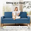 Dyonery 68" Loveseat Sofa,Comfy Couches for Living Room,Mid Century Modern Loveseat Sofa,Tool-Free Assembly Small Couches for Bedroom Office - 3 of 4