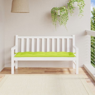 vidaXL Garden Bench Cushion Bright Green 59.1 in.x19.7 in.x2.8 in. Oxford Fabric