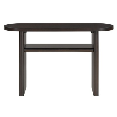 PDTEND 47.8" Elegant Minimalist Console Table with Rounded Edges and Sturdy Shelf Design for Entryway, Living Room