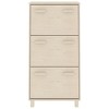 vidaXL HAMAR Shoe Cabinet Honey Brown 23.4"x13.8"x46.1" Solid Wood Pine - 3 of 4