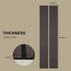 0.83 in. x 7.87 ft. x 1 ft. Slat Wood Sound Absorbing Decorative Wall Paneling 2-Pack - 3 of 4
