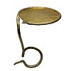 Vynxaria 22-Inch Handcrafted Side End Table with Textured Snake Skin Pattern - 4 of 4