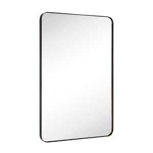 TEHOME Kengston Rectangular Metal Framed Wall Mounted Bathroom Vanity Mirror - 1 of 4
