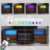 Bestier 70 Inch LED TV Stand with Storage Cabinets with LED Lights, Entertainment Center with Cabinet & Open Shelves - 2 of 4
