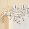 Collections Etc Sparkling Crystals Silver Garland Decor 60" x 6" x 1" - 2 of 2