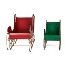 Transpac Metal 15.25 in. Multicolor Christmas Merry Sleigh Container Set of 2 - 3 of 4