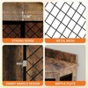 51.3" Corner Dog Crate Furniture with Rotating Feeder, Decorative Dog Crates Dog Cage TV Stand - 4 of 4