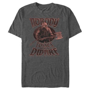 Men's Lord of the Rings Gimli Nobody Tosses a Dwarf T-Shirt - 1 of 4