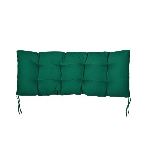 55" x 18" x 2" Sunbrella Canvas Tufted Outdoor Bench Cushion - Sorra Home - 1 of 3