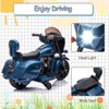 Ride on Motorcycle for Kids, 6V Electric Dirt Bike, License Motorcycle with USB, AUX, Music and Headlight for Toddler 1-3 - image 3 of 4