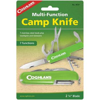 Coghlan's Multi-Function Camp Knife, 7 Functions, Army Camping Swiss Style