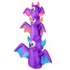 Occasions AIRFLOWZ INFLATABLE BAT STACK  6FT, 6 ft Tall, Purple - 3 of 4