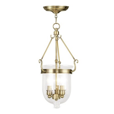 Livex Lighting Jefferson 3 - Light Chandelier in  Antique Brass