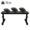 43.71"THE Flat Weight Bench for Strength Training W/ 5-Level Adjustable Height ,Black - 4 of 4