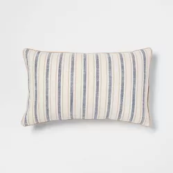 Woven Striped with Plaid Reverse Throw Pillow - Threshold™