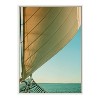 Kate & Laurel All Things Decor Sylvie Gulf Winds Framed Canvas Wall Art by Alicia Bock White Coastal Sailboat Photography Wall Art - 2 of 4