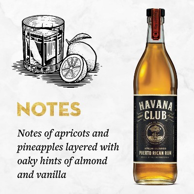 Havana Club Anejo Clásico Puerto Rican Rum - 750ml Bottle