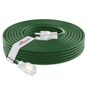 LifeSupplyUSA 16 Gauge Power Extension Cord Outdoor & Indoor Waterproof Cable SJTW 16/3 ETL Listed - 1 of 4