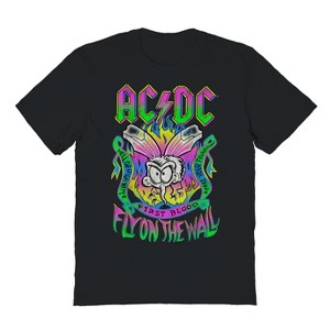 Acdc Men's Fly On The Wall 2 Short Sleeve Graphic Cotton T-Shirt - 1 of 1