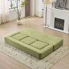 PAGED Convertible Sectional Sofa with 3 Footrests,High Rebound Foam Couch,Modern 3-Seater Chenille Floor Couch for Living Room - 4 of 4