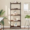 vidaXL Bookcase Storage Bookshelf Display Book Cabinet Engineered Wood - Brown Oak 23.6" 60.6" - 2 of 4