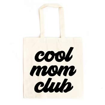 City Creek Prints Cool Mom Club Canvas Tote Bag - 15x16 - Natural