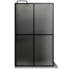 Lirago 34x72" Frosted Tempered Glass Shower Screen Door Wet Room Panel Black Aluminum Frame Doorless Design Easy Installation - 4 of 4