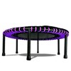 LEAPS & REBOUNDS 40" Adjustable Stability Bar Attachment with 40" Mini Fitness Trampoline and Home Gym Rebounder for Cardio Exercises, Purple - 4 of 4
