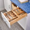 Rev-A-Shelf Kitchen Utensil & Cutlery Pullout Drawer Tray Organizer with Blumotion Soft Close Slides, Wood - 2 of 4