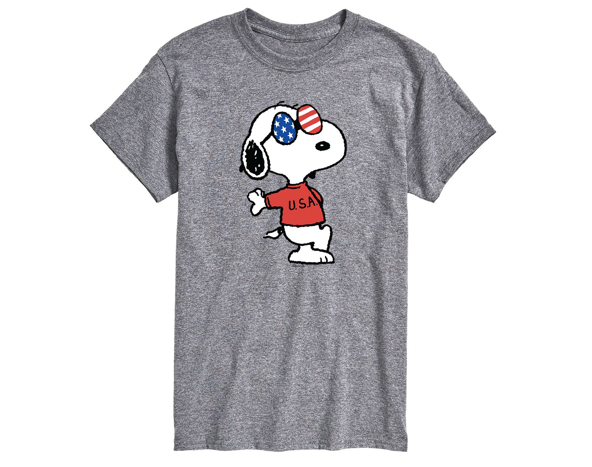 Men's - Peanuts - Americana Snoopy Short Sleeve Graphic T-Shirt
