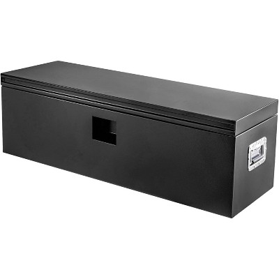 Truck Bed Tool Box,Black Powder Coated Storage Chest,Weatherproof Trailer ToolBox Storage Organizer for Pickup