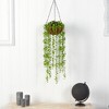 Nearly Natural 3-ft Eucalyptus Artificial Plant in Hanging Basket - 3 of 4