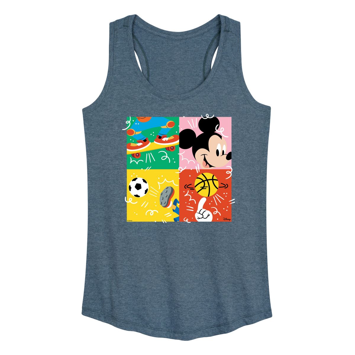 Women's - Disney - Sports Grid Graphic Racerback Tank