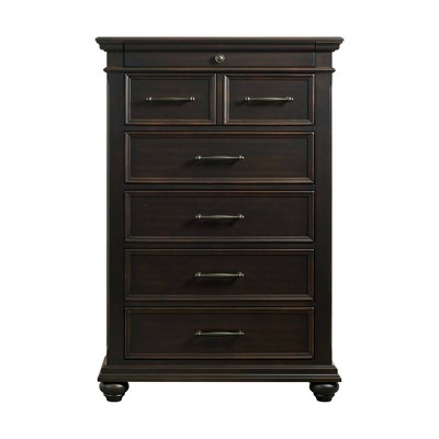 Brooks 6 Drawer Chest Black - Picket House Furnishings