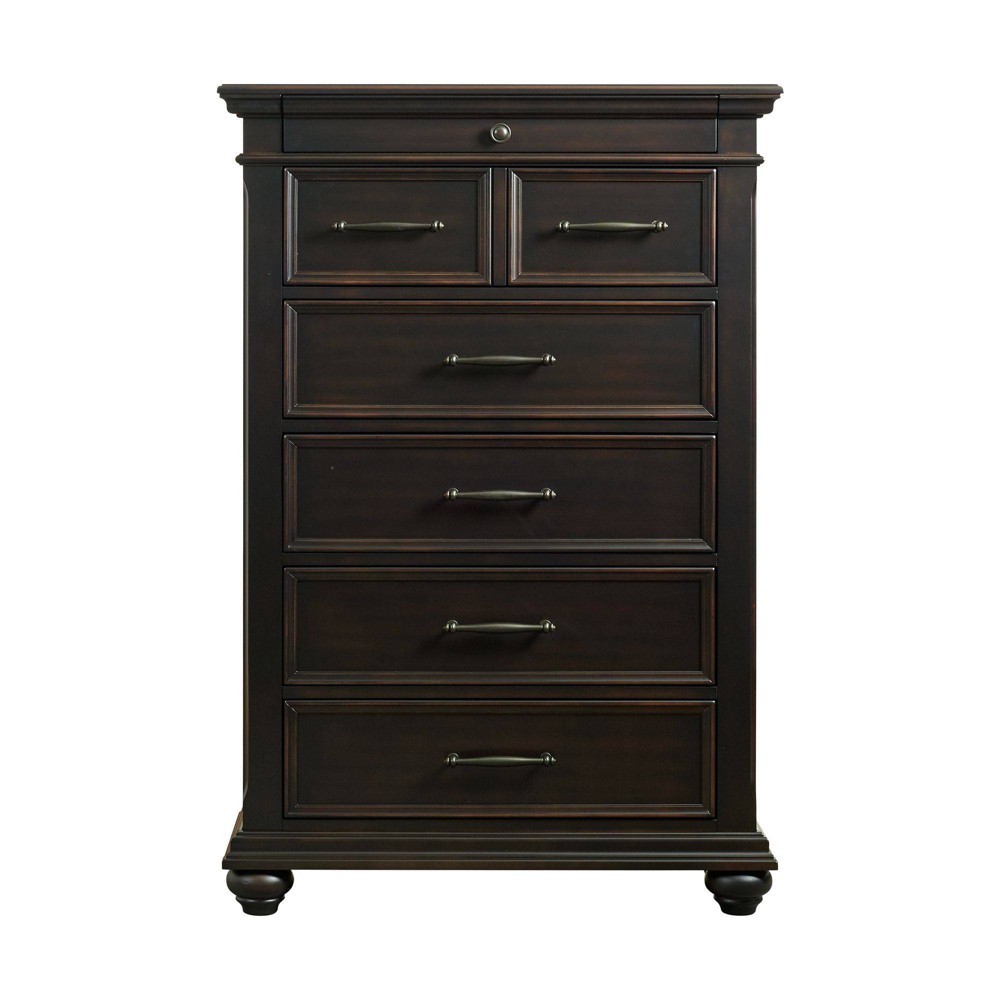 Photos - Dresser / Chests of Drawers Brooks 6 Drawer Chest Black - Picket House Furnishings
