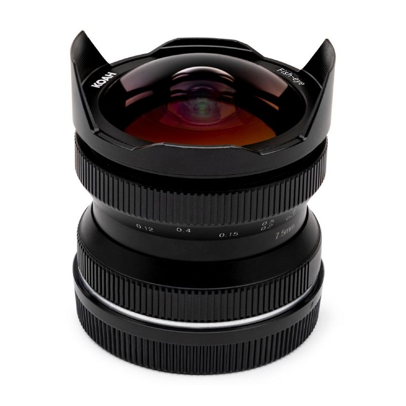 Koah Artisans Series 7.5mm f/2.8 Wide-Angle Fisheye Lens for Canon EF-M Mount, 3 of 4