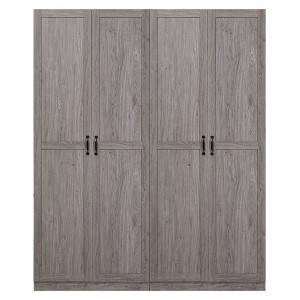 Set of 2 Hopkins Modern 4 Shelf Storage Closets - Manhattan Comfort - 1 of 4