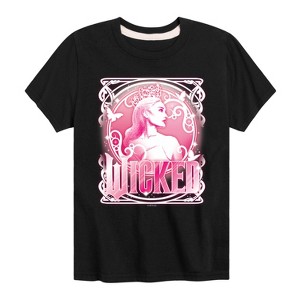 Boys' - Wicked - Glinda Portriat Short Sleeve Graphic T-Shirt - 1 of 4