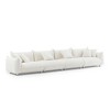MINIMORE Modern Style 160"W Modular Chris 5Seater Sofa White - 3 of 4