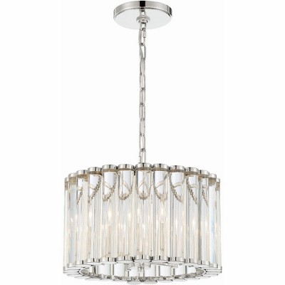 Crystorama Lighting Elliot 4 - Light Pendant in  Polished Nickel