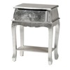 Baxton Studio Harriet Classic and Traditional Silver Finished Wood 1-Drawer End Table - 3 of 4