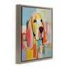 Stupell Industries Abstract Dog Portrait Floating Frame Canvas Art - 2 of 4