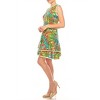 Women's Palm Tree Print Fit & Flare Dress - Shelby & Palmer - 2 of 3