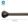 iDESIGN Cameo Metal Tension Rod Adjustable Customizable Curtain Rod Bronze - 3 of 4