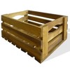VidaXL Apple Crate Set 2 Pieces Solid Acacia Wood - 4 of 4