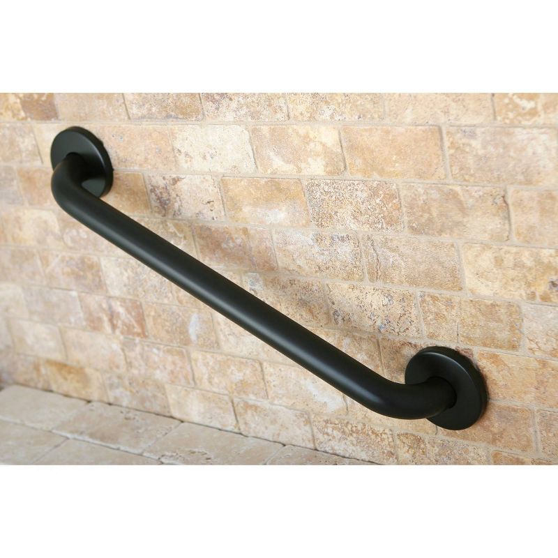 12&#34; Americana Grab Bar in Oil Rubbed Bronze - Kingston Brass, ADA Compliant, Corrosion-Resistant, Stainless Steel, 3 of 6
