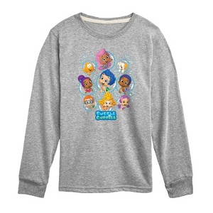 Boys' - Bubble Guppies - Bubble Grid Long Sleeve Graphic T-Shirt - 1 of 4