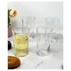 Oval Halo Tritan Glasses Drinking Set of 4 Hi Ball (15oz), Plastic Drinking Glasses, BPA Free Cocktail Glasses, Drinkware Set, Plastic Water Tumblers - 2 of 4
