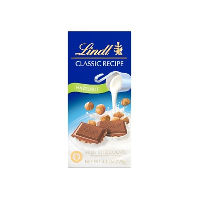 Lindt Classic Recipe Hazelnut Milk Chocolate Bar - 4.4oz