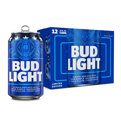 Bud Light American Lager Beer - 12pk/12 fl oz Cans